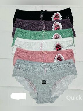 NWT Lace Cotton Cheeksters - 6 pcs set